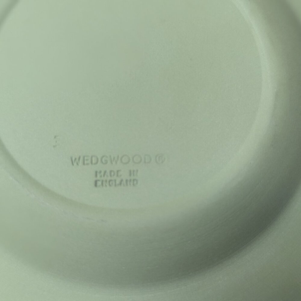 Wedgwood Two Different Jasperwood Ashtrays Black Green White Horse Light Wear - Picture 10 of 10